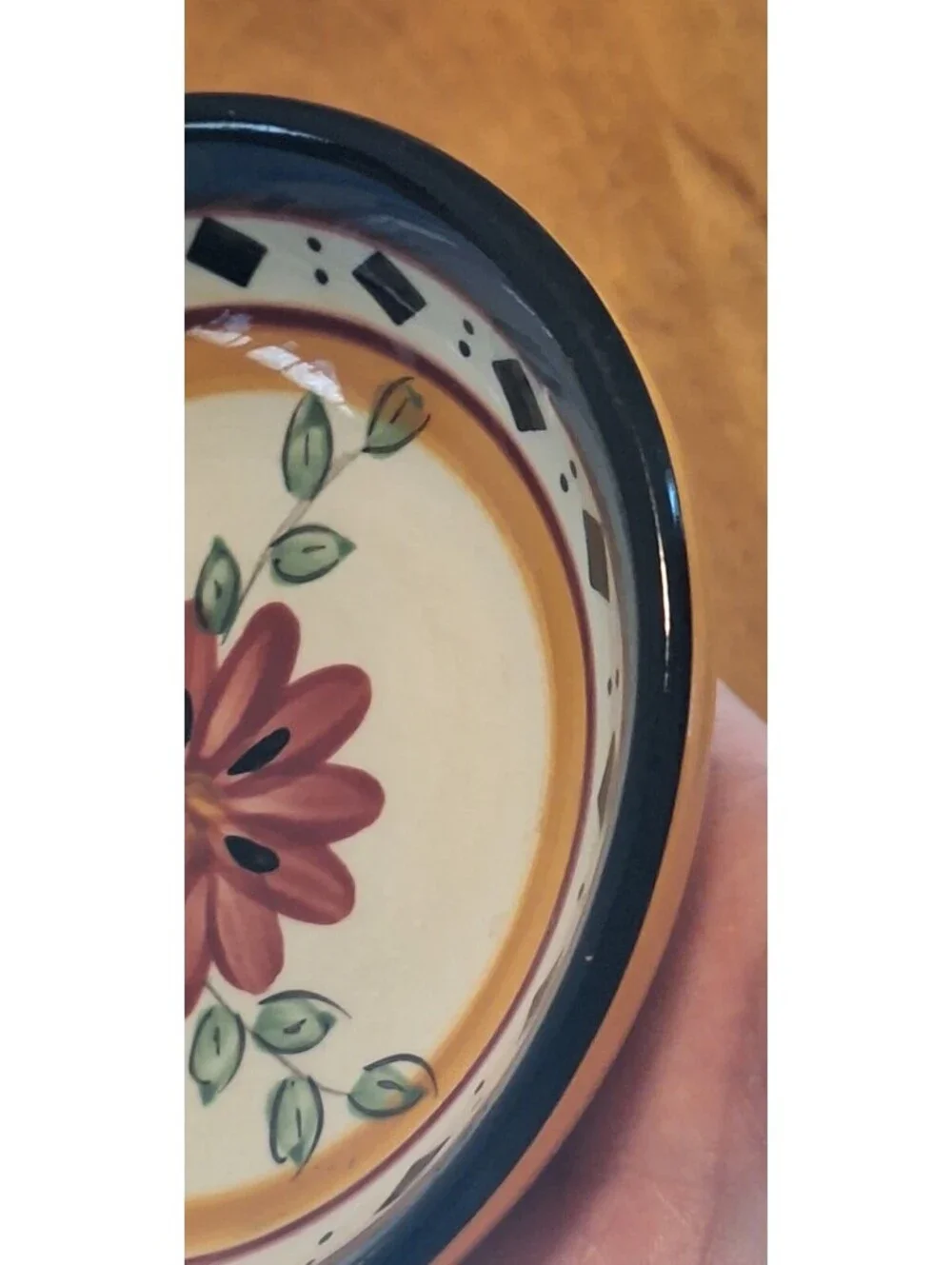 Vintage Pier 1 Earthenware Floral Butter Pats Sauce Dish Set Of 4 Alexandria